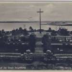 DR - Angerburg Ostpreussen Heldenfriedhof, sw-Ansicht, gelaufen n. Gauting 1934