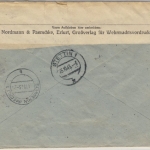 DR - Stettin 4 Feldpost Einschreibebrief n. Schwerin - Wehrkreisauskunftsstelle