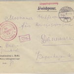DR - Gnadenfrei Schlesien 1917 Kriegsgefangenenbrief n. DÄNEMARK - Lagerzensur