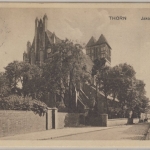 Pommern - Thorn Jakobskirche sw-Ansichtskarte gelaufen n. Straßburg 1913