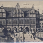 Westpreussen - Danzig Langebrücke m. grünem Tor sw-Ansicht ungelaufen ca. 1910