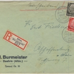 DR - Dähre über Salzwedel 1940 Poststelle I Einschreibebrief 1940 n.