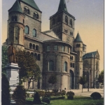 DR - Trier 1 P.K. Zu befördern Zensur-Ra1 AK Dom n. Neunkirchen 1918