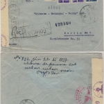 Rumänien - 2x16+3x1+20+5 L. König Michael Einschreibebrief Doppelzensur 1943