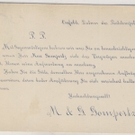 DR - 3 Pfg. Krone/Adler, Vertreter-Avis/Karte Crefeld 3 - Bassum 1897