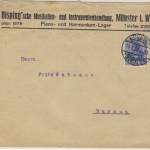 DR - 20 Pfg. Germania, Firmenkuvert Münster - Bassum 1920