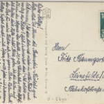 Schleswig-Holstein - Hallig Langeneß, Hilligenlei sw-Fotokarte gelaufen 1953