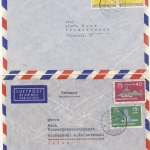 Dutch colonies - Antillen 7 Luftpostbriefe ex 1959/1961 Aruba - Bremerhaven