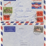 Dutch colonies - Antillen 7 Luftpostbriefe ex 1959/1961 Aruba - Bremerhaven