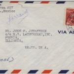 Mexiko - 20 C. Adlermensch, Lupo-Zensurbrief n. USA 1942, US-Zensurverschluss