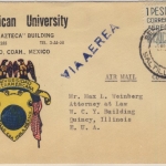 Mexiko - 1 P. Einheimische Bilder, illustr. LupoBrief n. USA, Saltillo - Quincy