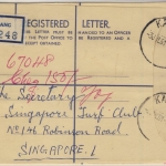 Malaya - 30 C. Einschreibe-GA-Umschlag, Kajang - Singapore 1961