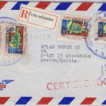 Ecuador - 2x1+3+4 S. Stempelmarke/Überdruck, Lupo-Einschreibebrief Guayaquil -