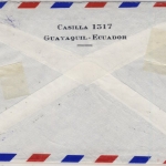Ecuador - 2x1+3+4 S. Stempelmarke/Überdruck, Lupo-Einschreibebrief Guayaquil -