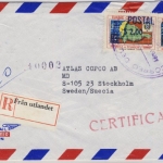 Ecuador - 2+5 S. Stempelmarke/Überdruck, Lupo-Einschreibebrief Guayaquil -