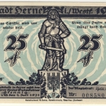 Herne i. Westfalen - Notgeld, 25 Pfg. 1921, bankfrisch