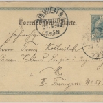 Österreich - 5 H. FJ Ganzsache m. Privatfoto, Ortskarte Wien 1903