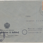 Kontrollrat - 24 Pfg. Ziffer Firmenkuvert Graf Arco Eichendorf München 1947