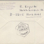 DDR - Schiffspost Rostock-Warnemünde Zuleitung LH-1st-Flug Hamburg - Madrid 1972