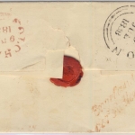 England/Niederlande/Bayern - Colchester 1838, Teilfrako-Brief n. Erlangen