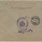 Bayern - 20 Pfg. Ludwig, Perfin "B.B.", Zensurbrief i.d.SCHWEIZ, München -
