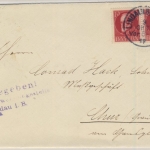 Bayern - Freigegeben ! Milit. Überwachungsstelle Lindau i.B., viol. L3 a. Brief