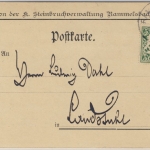 Bayern - 5 Pfg. Wappen/E., Dienstpostkarte Rammelsbach - Landstuhl 1909