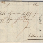 Bayern - Burghausen 1846, Fingerhut-Stpl. a. Portobrief n. Tittmoning