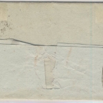 Bayern - Bamberg (ca. 1845) Fingerhut-Stpl. a. Charge Portobrief n. Ansbach