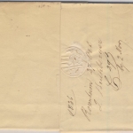 Bayern - Rosenheim 1836, Fingerhut-Stpl. a. 14 Kr. Portobrief n. Würzburg