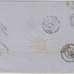 Sachsen/Frankreich - Chemnitz 1863, Portobrief n. Lille Grenzübergangsstempel