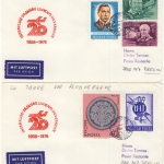 Ungarn - 20 Jahre Linienflug/Interflug Berlin-Budapest 2 Sonderflugbriefe 1976