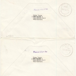 Ungarn - 20 Jahre Linienflug/Interflug Berlin-Budapest 2 Sonderflugbriefe 1976