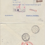 Bulgarien - 14 L. Kronprinz Geburtstag, Zensur-Einschreibebrief Sofia - FFM 1940