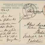 Russland/Lettland - 4 Kop. farb. Ansichtskarte Riga - Berlin 1907