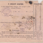 Ungarn - 2 F. GA-Postanweisung + Zusatz, Ujpest - Feldpost-Postamt 475, 1918