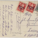 Bayern/DR-Infla - Höchstadt a. Donau 24. MAI 22, Reservestempel a. Karte n.