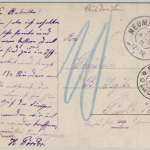 Bayern - Neumarkt (Opf) 2, 27. AUG 11, Reservestempel a. unfrank. Karte n. Fürth