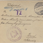 DR - Kriegsgefangenenpost Brief i.d. SCHWEIZ Kirchhain - Genf 1915 Zensurstempel