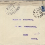Frankreich - 25 C. Säerin, Zensurbrief i.d. SCHWEIZ, Paris - Bern 1916, Zensur-