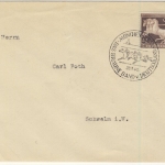 DR - 42 Pfg. Braunes Band 1940, Brief m. SST München-Riem