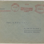 DR - 25 Pfg. AFS "Schmolz & Bickenbach Stahl", Brief n. FRANKREICH, Düsseldorf -
