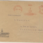 DR - 25 Pfg. AFS "Fritz Werner" (Maschinenfabrik), Brief n. FRANKREICH, Berlin-