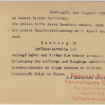 DR - Büsumer Auslese, Marke Krabbenkönig, illustr. Firmenkarte Büsum - Gütersloh