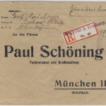 DR-Infla - Aschau b. Kraiburg Barfrankatur Einschreibebrief n. München 23.11.23