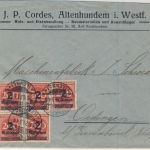 DR-Infla - 5x2 Mio. a. 200 M., Firmenbrief Altenhundem - Oedingen 26.10.23
