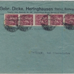 DR-Infla - 5x20 M. Schmied, Firmenbrief Bestwig (Heringhausen) - Oedingen
