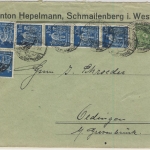 DR-Infla - 6x10 M. Schnitter u.a., Firmenbrief Schmallenberg - Oedingen 25.5.23
