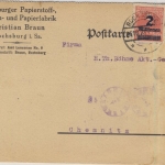 DR-Infla - 2x2 Mio. a. 5000 M./durchstochen, Karte Rochsburg - Chemnitz 24.10.23