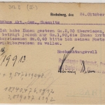 DR-Infla - 2x2 Mio. a. 5000 M./durchstochen, Karte Rochsburg - Chemnitz 24.10.23